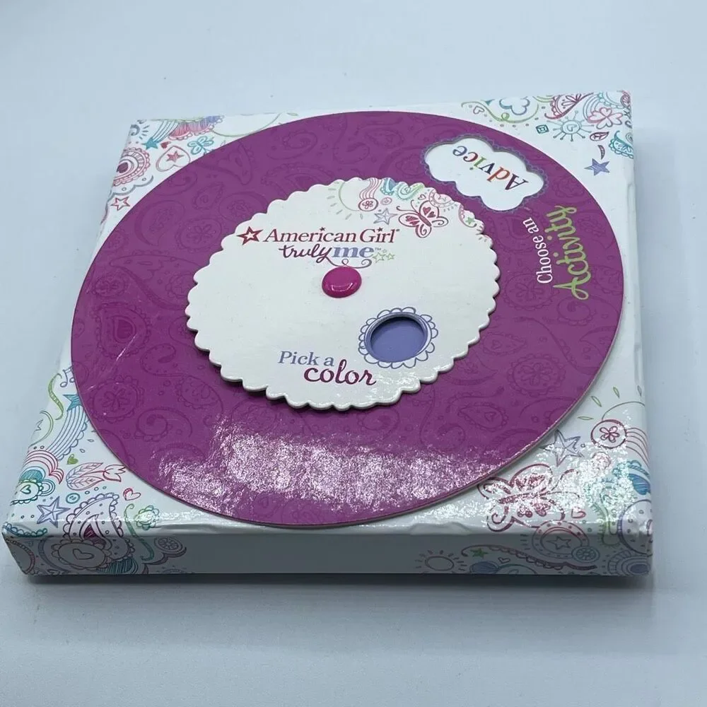 American Girl Doll Truly Me Activity Spinner Wheel Card Game Crafting Quiz